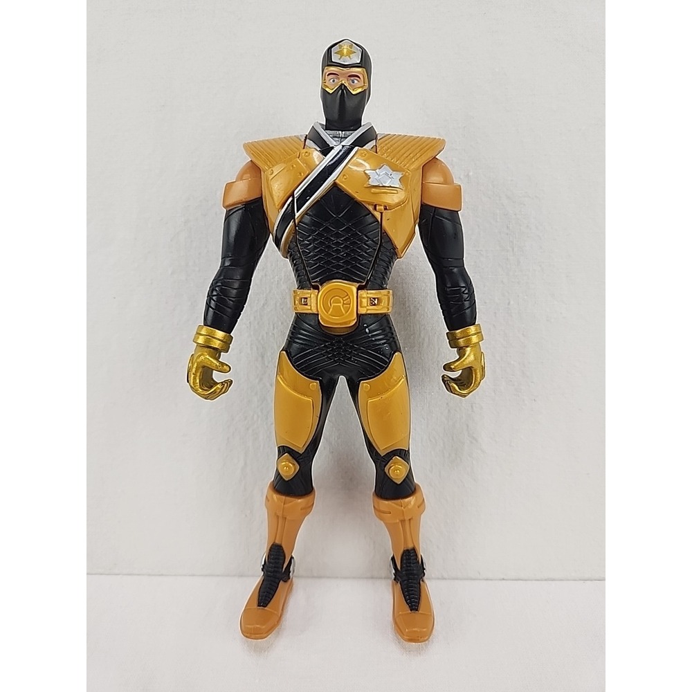 2010 Power Rangers Samurai Gold Switch Morphin Ranger 6.5" Bandai‎ Action Figure